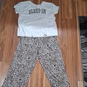 🧡Leopard Print Pajama Set